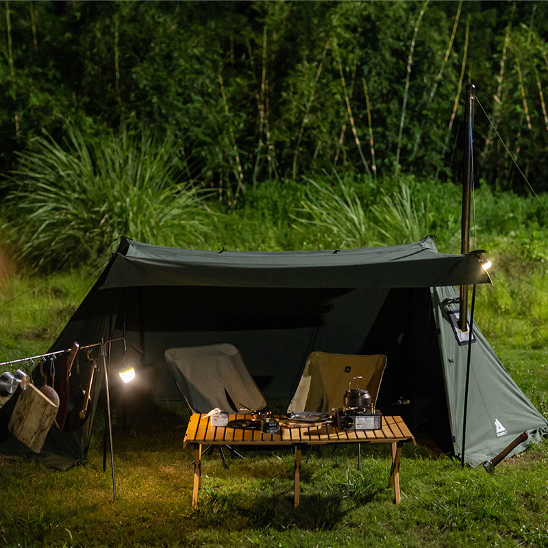 FORT TC Hot Tent, Canvas Hot Shelter Tent With Stove Jack 4 Season