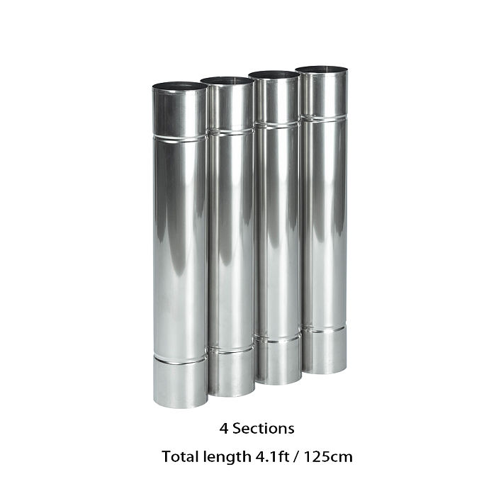 Stainless Steel Flue Chimney Diameter 2.36in / 6cm