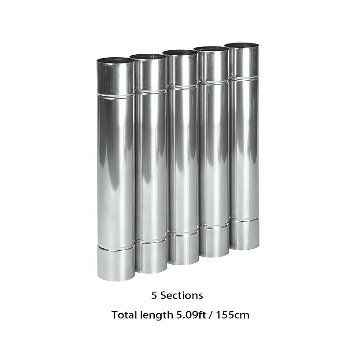 Stainless Steel Flue Chimney Diameter 2.36in / 6cm