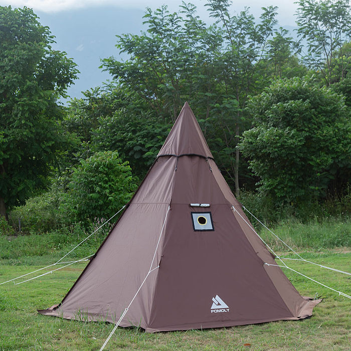 POMOLY HEX Hot Tent | 2 Person Tipi Tent with Wood Stove Jack for All Season Camping