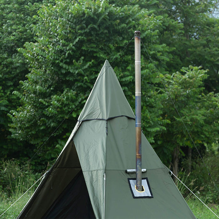 POMOLY HEX Hot Tent | 2 Person Tipi Tent with Wood Stove Jack for All Season Camping