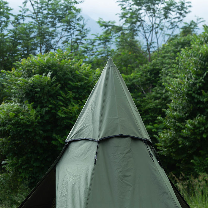 POMOLY HEX Hot Tent | 2 Person Tipi Tent with Wood Stove Jack for All Season Camping