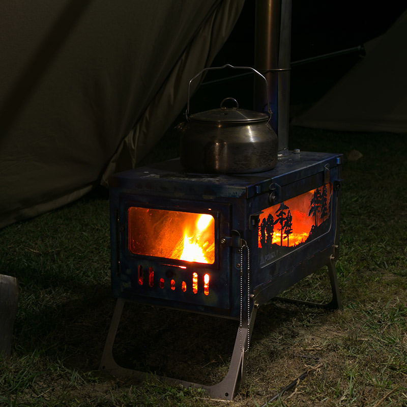Titanium Tent Stove | Fastfold Tent Wood Stove for Camping
