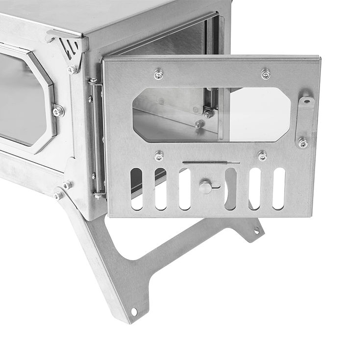T-Brick Mini | Portable Titanium Wood Stove for Solo Hot Tent Camping | POMOLY New Series