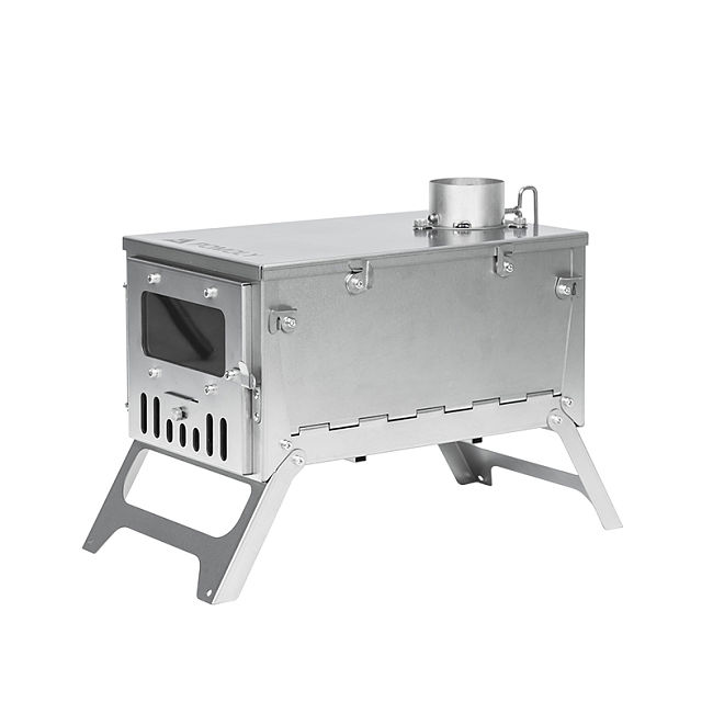 T1 mini | Fastfold Titanium Wood Stove for Hot Tent Solo Camping | POMOLY