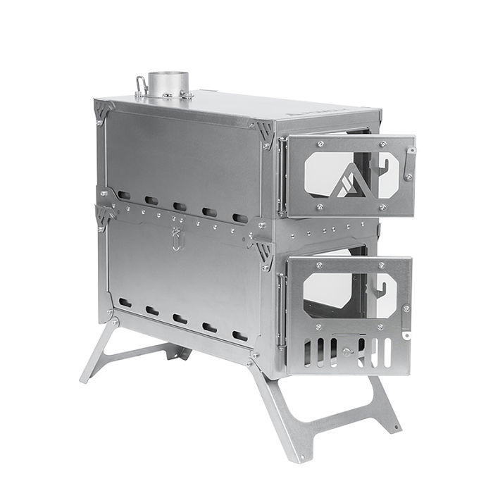Titanium wood stove
