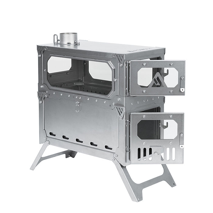 Titanium wood stove