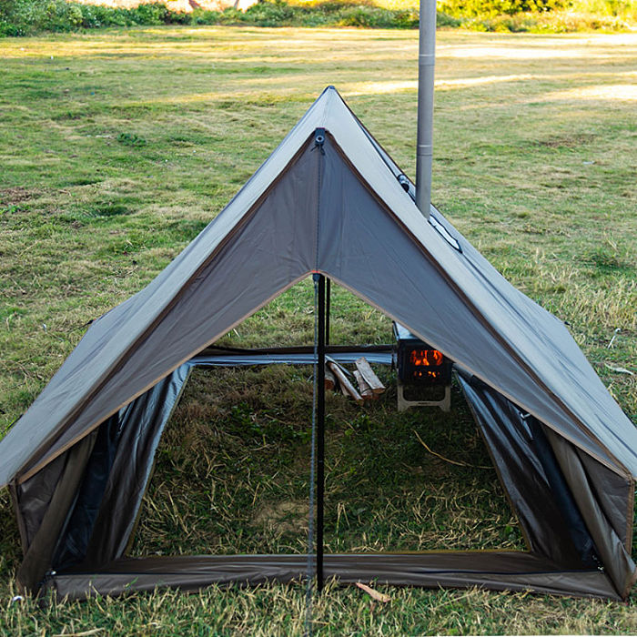 CHALET 70 Camping Hot Tent With Two Poles | Solo Winter Camping Wall Tent  | POMOLY New Arrival