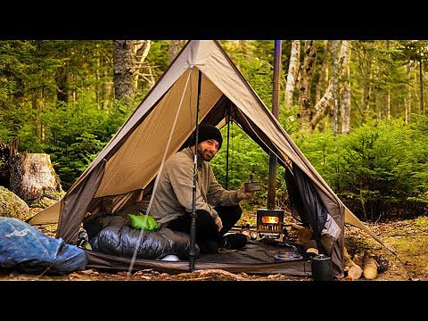 CHALET 70 Camping Hot Tent With Two Poles | Solo Winter Camping Wall Tent  | POMOLY New Arrival