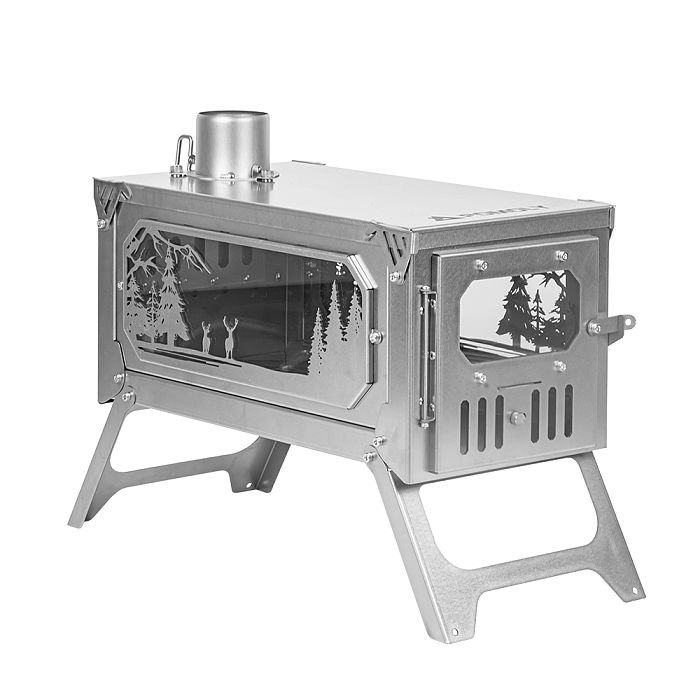 T-Brick Altay Winter Version | Portable Titanium Wood Stove for Hot Tent Camping