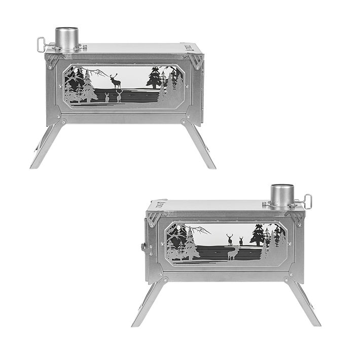 T-Brick Altay Winter Version | Portable Titanium Wood Stove for Hot Tent Camping
