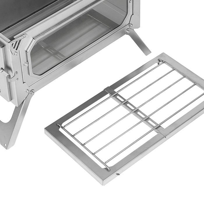 T-Brick | Portable Titanium Wood Stove for Hot Tent Camping | POMOLY