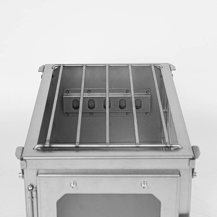 T-Brick Mini | Portable Titanium Wood Stove for Solo Hot Tent Camping | POMOLY New Series