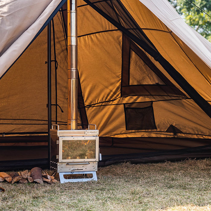 Pomoly PEAK TC Hot Tent | Tetoron Cotton Tipi Tent with Inner Tent Winter Camping | POMOLY New Arrival