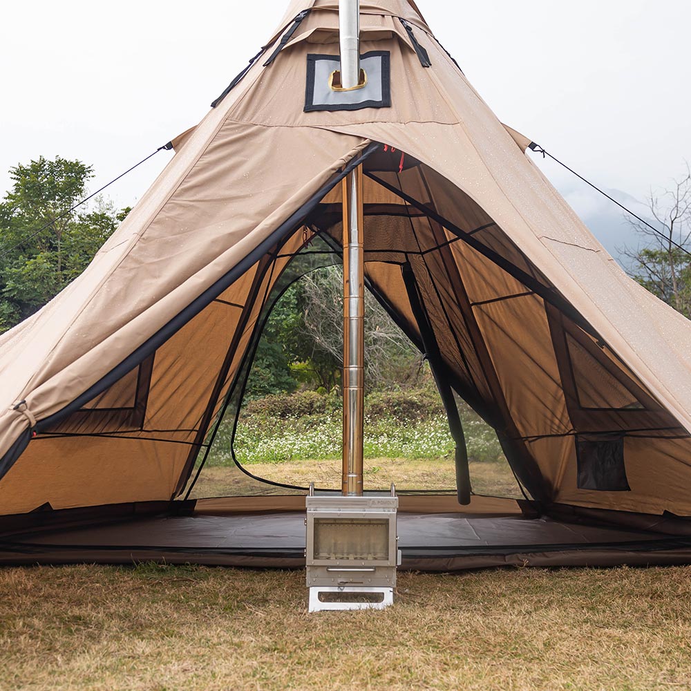 Pomoly PEAK TC Hot Tent | Tetoron Cotton Tent with Inner Tent