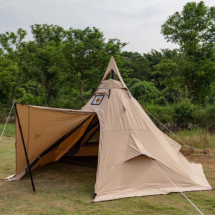 Pomoly PEAK TC Hot Tent | Tetoron Cotton Tipi Tent with Inner Tent Winter Camping | POMOLY New Arrival