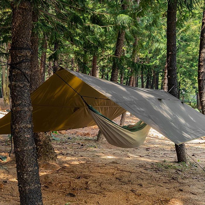 Wolfden UL Hammock Rain Fly Tarp Shelter 9ft x 12ft | Ultralight 20D 3000mm Silnylon Tarp | Lonewolf902 Signature | New Arrival