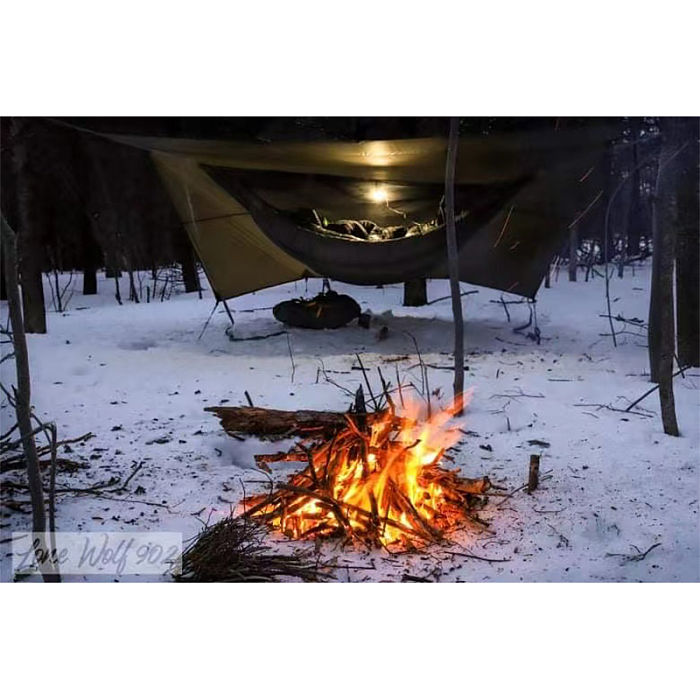 Wolfden UL Hammock Rain Fly Tarp Shelter 9ft x 12ft | Ultralight 20D 3000mm Silnylon Tarp | Lonewolf902 Signature | New Arrival