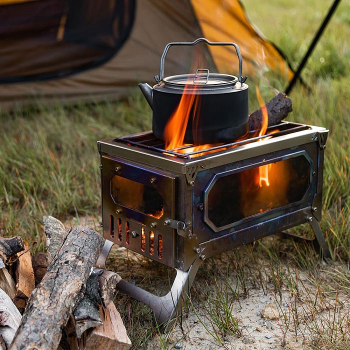 T-Brick Mini Titanium Campfire Grill