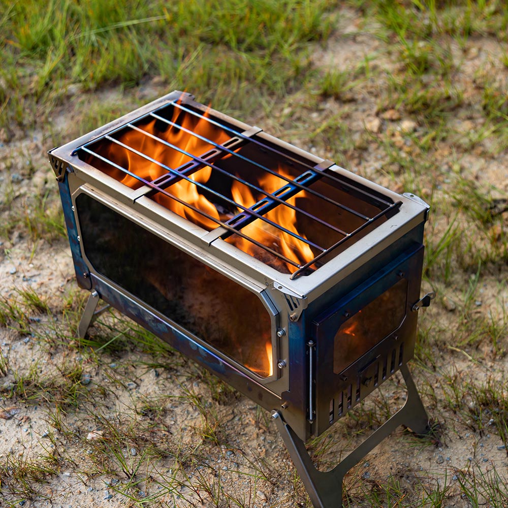 T-BRICK Ultra Titanium wood Stove | Fastfold Titanium Tent Wood