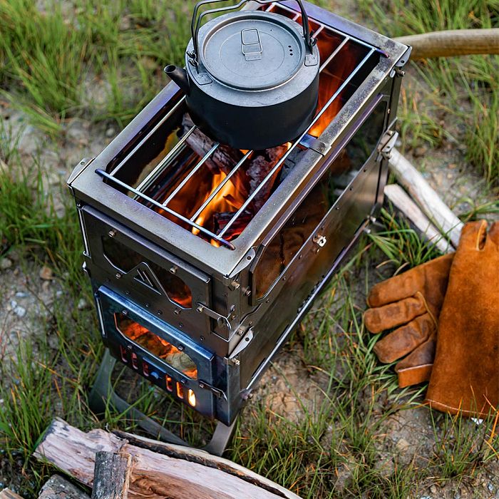 T-Brick Max | Portable Titanium Stove for Multiplayer Hot Tent Camping
