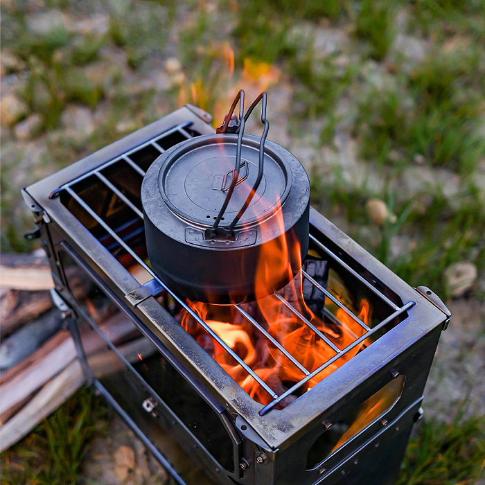 T-Brick Max | Portable Titanium Stove for Multiplayer Hot Tent Camping