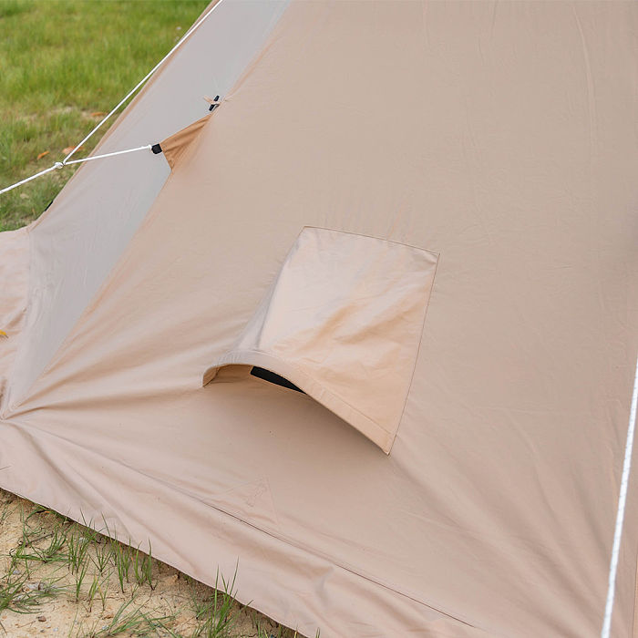 YARN Octa Canvas Hot Tent | 3-5 Person Tipi Tent with Wood Stove Jack for All Season Camping | POMOLY New Arrival