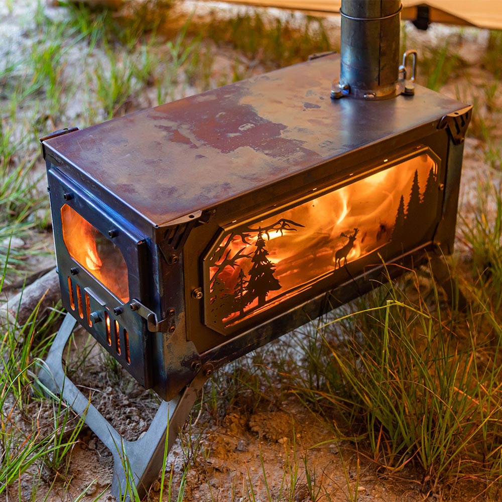 Altay Stove T-Brick Winter Version | Portable Titanium Wood Stove
