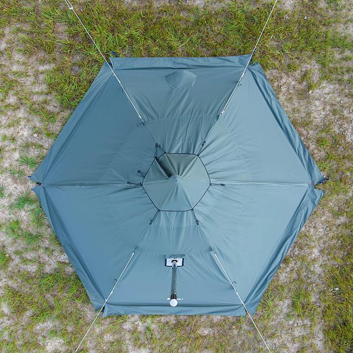 YARN Plus Canvas Hot Tent | 2-4 Person Tipi Tent with Wood Stove Jack for All Season Camping