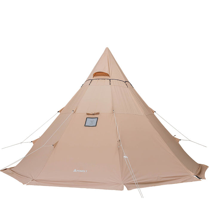 YARN Octa Canvas Hot Tent | 3-5 Person Tipi Tent with Wood Stove Jack for All Season Camping | POMOLY New Arrival