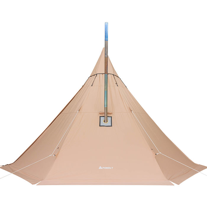 YARN Plus Canvas Hot Tent | 2-4 Person Tipi Tent with Wood Stove Jack for All Season Camping