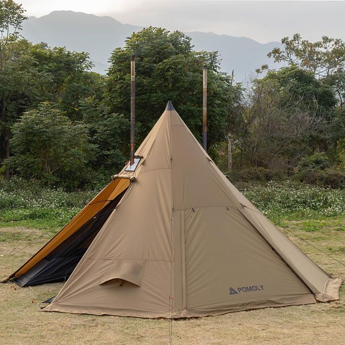 Bromance 70 Tipi Wood Stove Tent for 4-6 Person (3 Stove Jacks) | POMOLY New Arrival