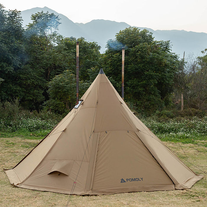 Bromance 70 Tipi Wood Stove Tent for 4-6 Person (3 Stove Jacks) | POMOLY New Arrival