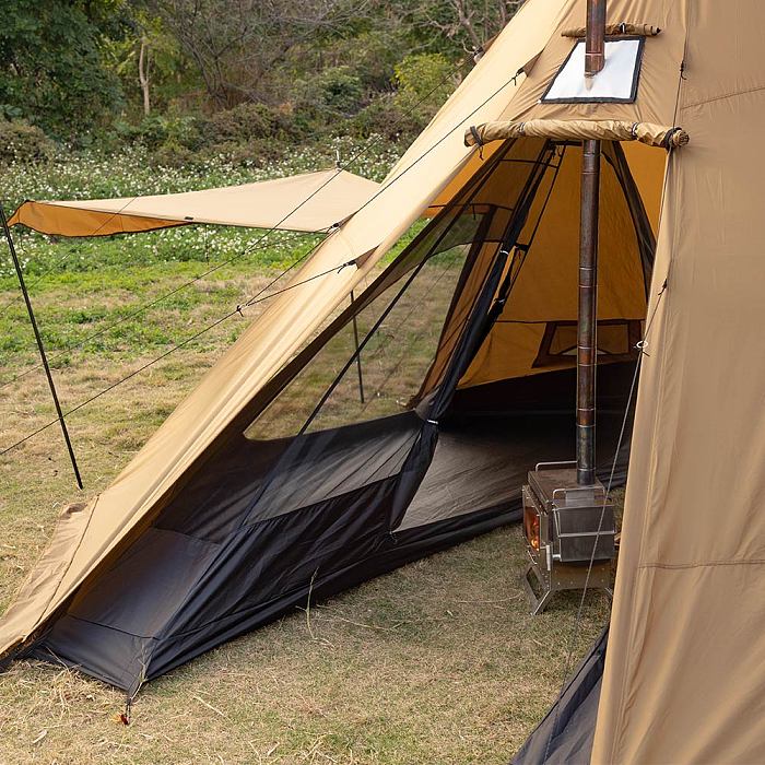 Bromance 70 Tipi Wood Stove Tent for 4-6 Person (3 Stove Jacks) | POMOLY New Arrival