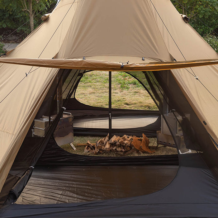 Bromance 70 Tipi Wood Stove Tent for 4-6 Person (3 Stove Jacks) | POMOLY New Arrival