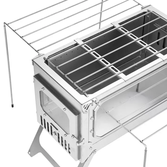 T-Brick Ultra | Portable Titanium Wood Stove | Camping Tent Stove for 3-6P