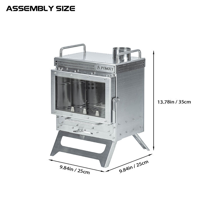 Dweller Mini Wood Stove | Outdoor Fireplace for Hot Tent Camping | POMOLY New Arrival