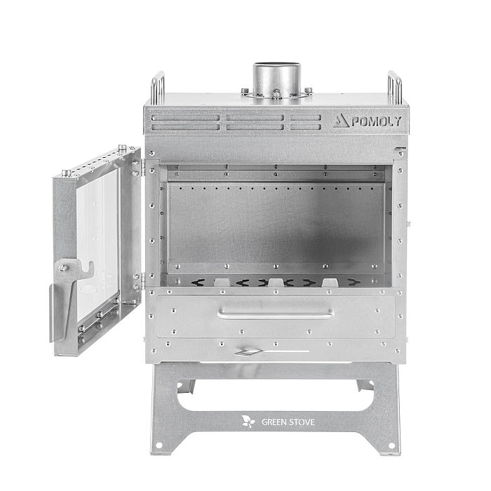 Dweller-Ti Wood Stove | Titanium Outdoor Fireplace | POMOLY & GREEN STOVE New Arrival