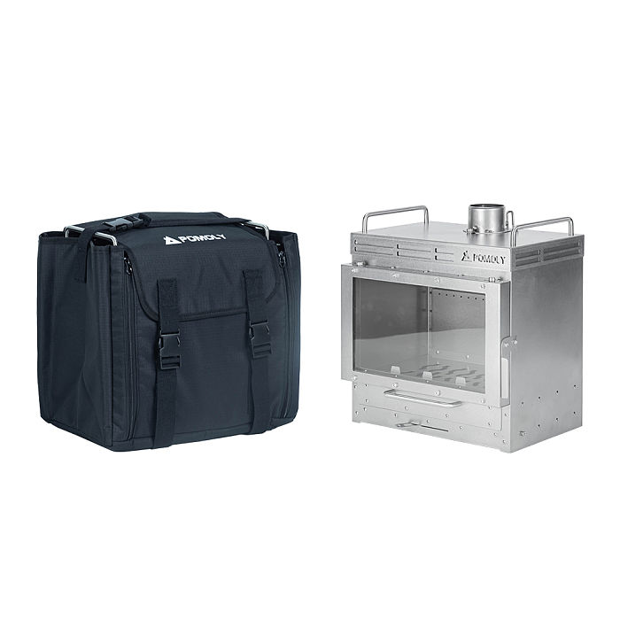 Dweller-Ti Wood Stove | Titanium Outdoor Fireplace | POMOLY & GREEN STOVE New Arrival