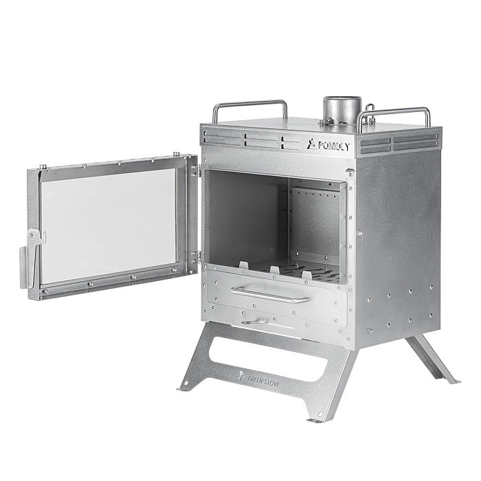Dweller-Ti Wood Stove | Titanium Outdoor Fireplace | POMOLY & GREEN STOVE New Arrival