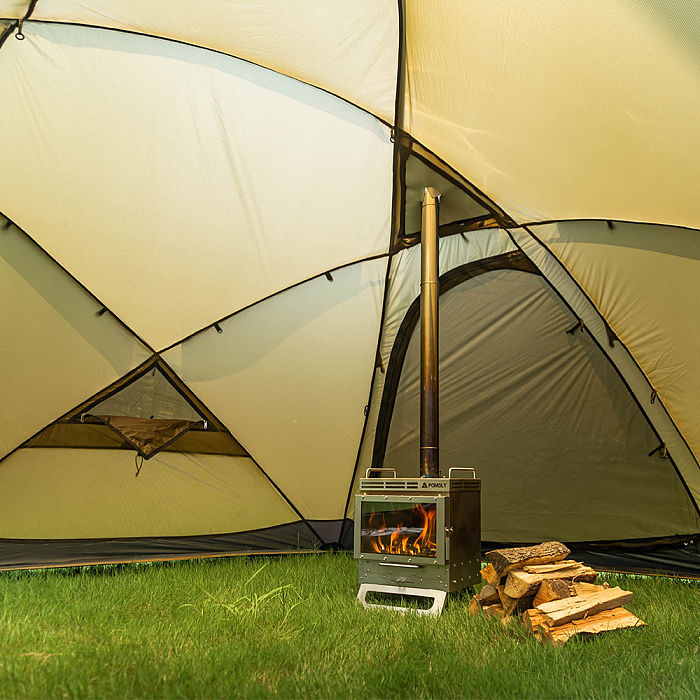 Dweller-Ti Wood Stove | Titanium Outdoor Fireplace | POMOLY & GREEN STOVE New Arrival