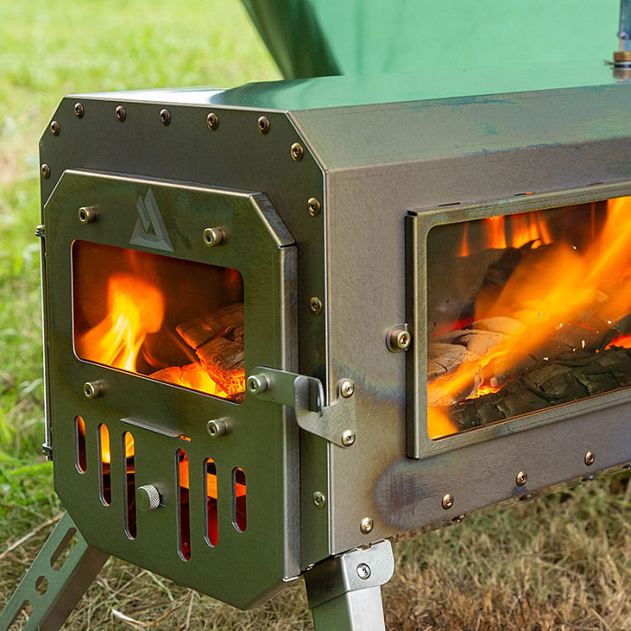 【Pre Order】Traveller 3 Wood Stove | Non Rolling Titanium Chimney Version | Ultralight Tent Stove | New Arrival