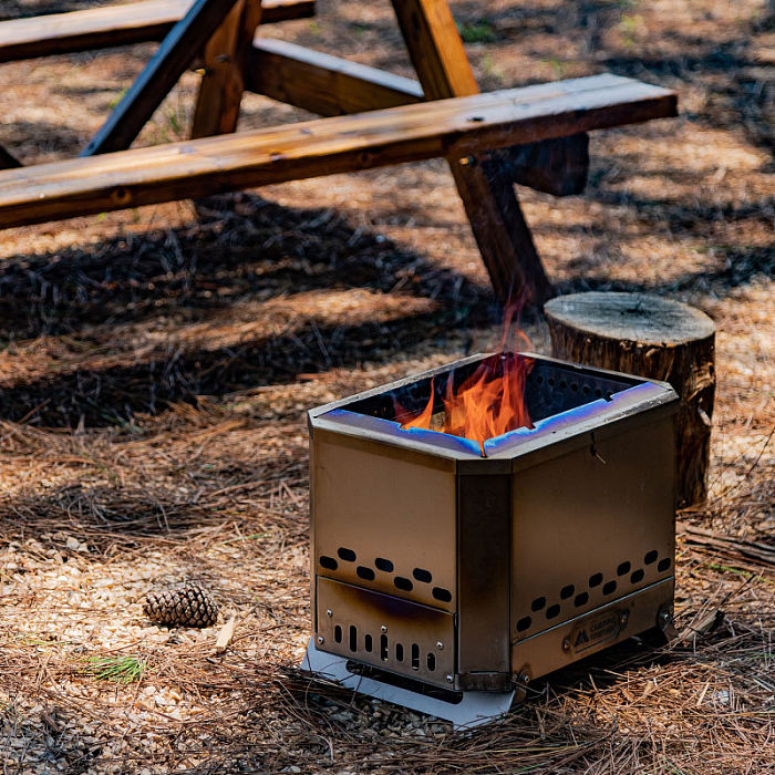 Mjölnir Titanium Fire Pit | POMOLY x CAMPING TOGETHER Camping Wood Stove| New Arrival