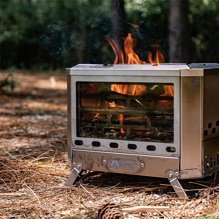 Mjölnir Titanium Fire Pit | POMOLY x CAMPING TOGETHER Camping Wood Stove| New Arrival