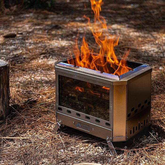 Mjölnir Titanium Fire Pit | POMOLY x CAMPING TOGETHER Camping Wood Stove| New Arrival