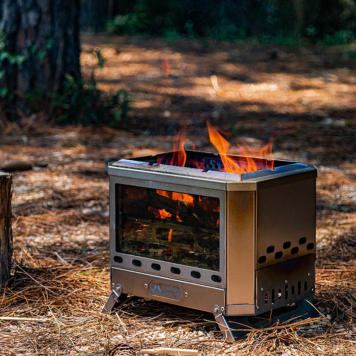 Mjölnir Titanium Fire Pit | POMOLY x CAMPING TOGETHER Camping Wood Stove| New Arrival