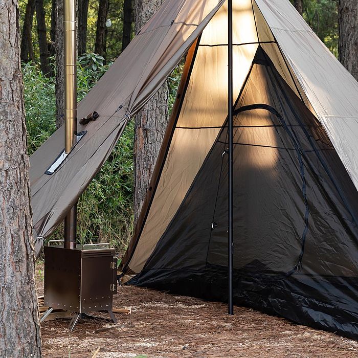HUSSAR Plus 2.0 Camping Hot Tent | Tipi Tent with Stove Jack | POMOLY New Arrival
