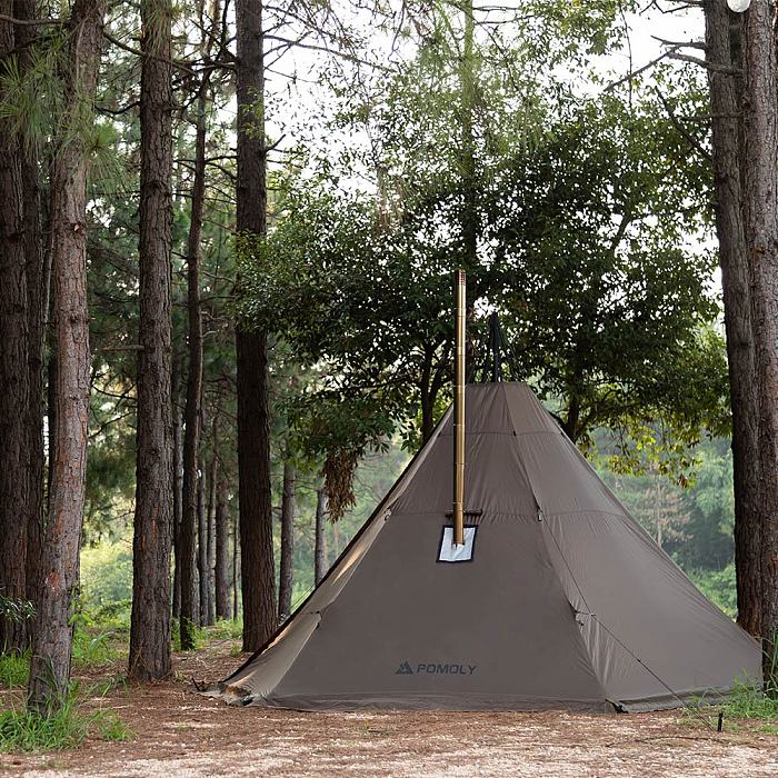HUSSAR Plus 2.0 Camping Hot Tent | Tipi Tent with Stove Jack | POMOLY New Arrival