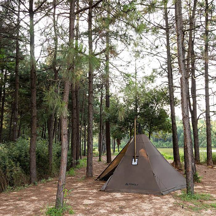 HUSSAR Plus 2.0 Camping Hot Tent | Tipi Tent with Stove Jack | POMOLY New Arrival