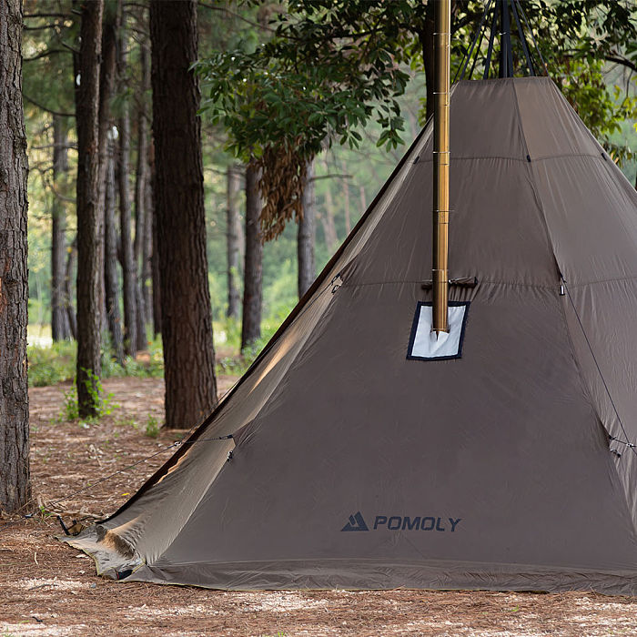 HUSSAR Plus 2.0 Camping Hot Tent | Tipi Tent with Stove Jack | POMOLY New Arrival